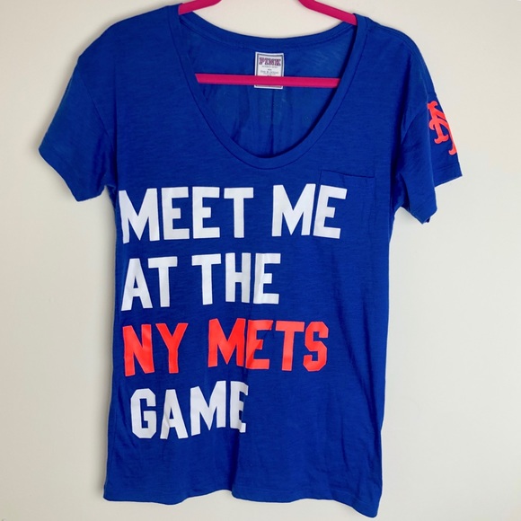 Victoria Secret PINK Mets T-shirt - Picture 1 of 2